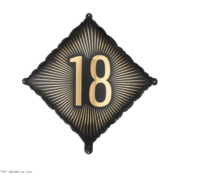 Balon foliowy ''18'', 46x46 cm