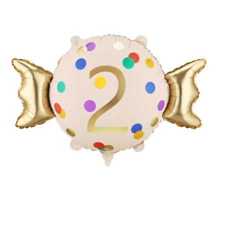 Balon foliowy Cukierek ''2'', 61x37 cm