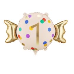 Balon foliowy Cukierek ''1'', 61x37 cm