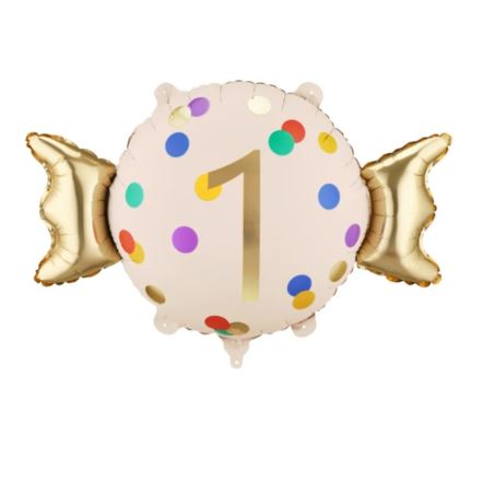 Balon foliowy Cukierek ''1'', 61x37 cm