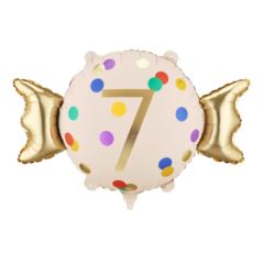 Balon foliowy Cukierek ''7'', 61x37 cm