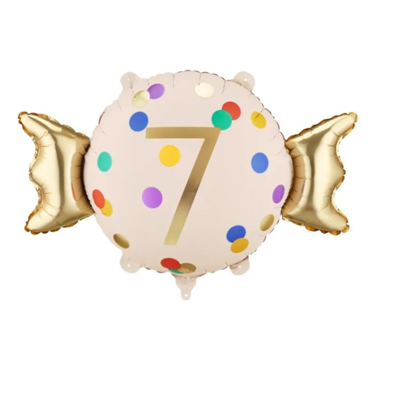 Balon foliowy Cukierek ''7'', 61x37 cm