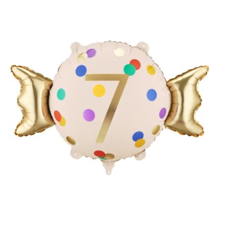 Balon foliowy Cukierek ''7'', 61x37 cm
