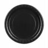 Talerzyki papierowe, czarny, 23cm