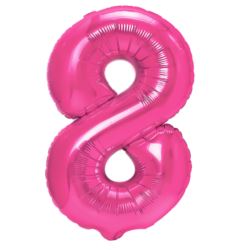 Balony foliowe ciemnoróżowe 100cm 8