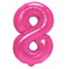 Balony foliowe ciemnoróżowe 100cm 8