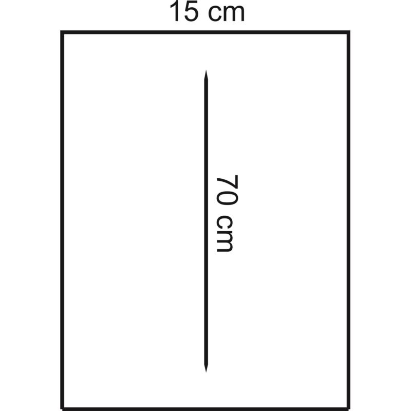 Rękaw foliowy 15x70 cm 50 szt.