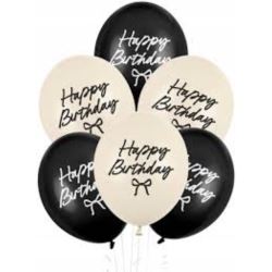 Balony Strong Happy Birthday Kokardki, 30 cm