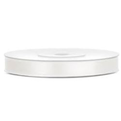 Tasiemka satynowa, j. kremowy, 6mm/25m