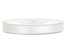 Tasiemka satynowa, j. kremowy, 6mm/25m