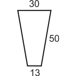 Folia do kwiatów cienka 50x30x13  100 szt.