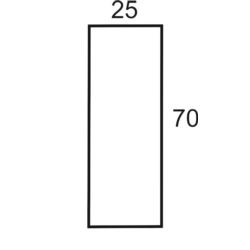 Rękaw foliowy 25x70 cm 50 szt.