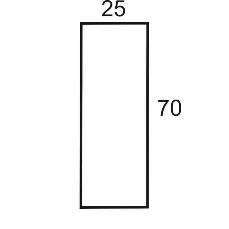Rękaw foliowy 25x70 cm 50 szt.