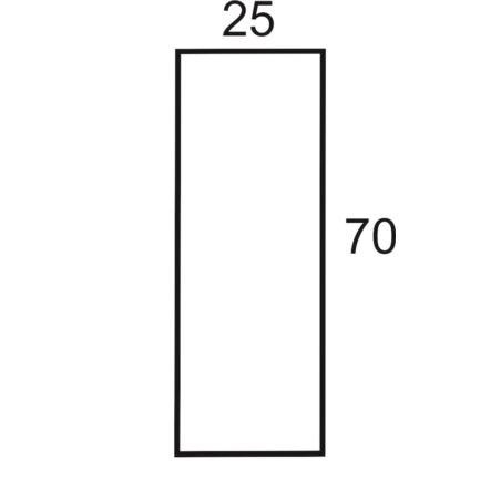 Rękaw foliowy 25x70 cm 50 szt.