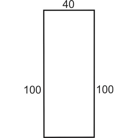 Rękaw foliowy 40x100 cm 50 szt.