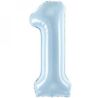 Balon foliowy Cyfra ''1'', 72cm, jasny niebieski