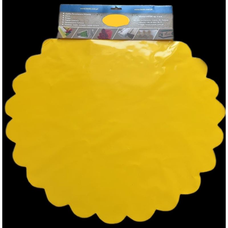 Serweta - Kryza 50 cm. żółta Opakowania 50 szt.