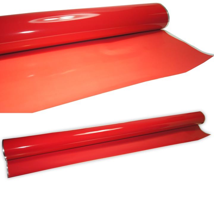 Folia celofan arkusz 50x70cm. czerwony mat 50 szt.