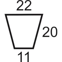 Folia do kwiatów cienka 20x22x11  100 szt.