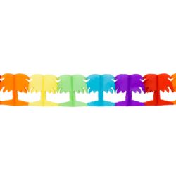 Girlanda papierowa kolorowe palmy 4m