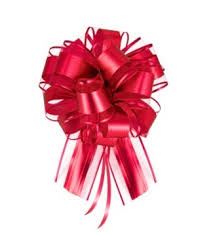 Kokarda ściągana prezentowa ciemnoczerwona 1 szt.