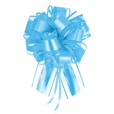 Kokarda ściągana prezentowa niebieska 1 szt.