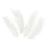 Konfetti piórka długie 50 szt. - białe