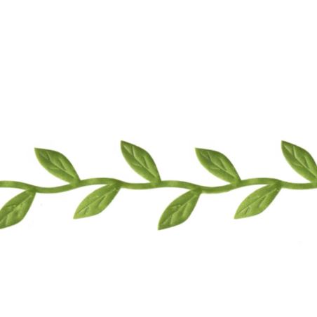 Wstążka girlanda listki zielone 300cm