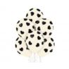 Balony Belbal 12" serca vanilla, 6szt.