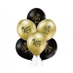 Balony Belbal 12", D11, party king, 6szt.