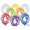Balony 30 cm, 6th Birthday, Metalic Mix, 6 szt.