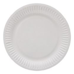Talerze papierowe 18cm białe 100 sztuk