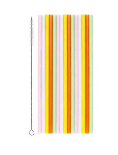 Słomki plastikowe, 20 cm, mix