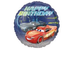 Balon foliowy "Cars - Happy Birthday" 43 cm 1 szt.
