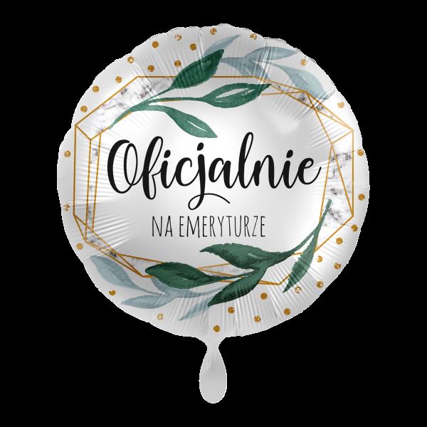 Balon foliowy Oficjalnie na emeryturze 43cm