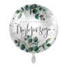 Balon foliowy Listki Wszystkiego Najlepszego 43cm