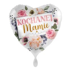 Balon foliowy serce Kochanej Mamie 43cm
