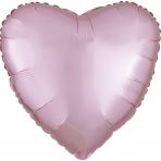 Standard Satin Luxe serce pastelowy-rozowy 43cm