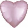 Standard Satin Luxe serce pastelowy-rozowy 43cm