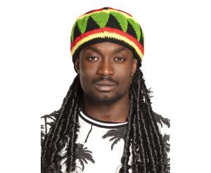 Czapka Rasta z dredami