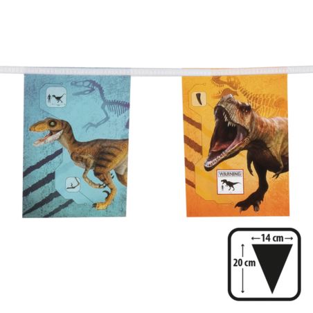 Papierowa girlanda Dinozaur T-Rex 3 m