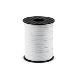 Wstążka plastikowa,srebrny, 5mm/225m