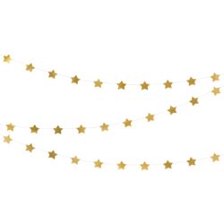 Girlanda Gwiazdki, złoty, 3,6m