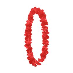 Naszyjnik hawajski, czerwony, 100 cm