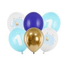 Balony 30 cm, Roczek, Pastel Light Blue