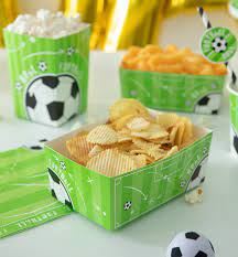 Pudełko na chipsy Football 6x15cm 3szt.