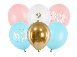 Balony 30cm, Boy or Girl, mix: 1op./6szt.