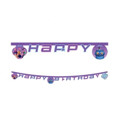 Baner papierowy HAPPY BIRTHDAY K-POP DEMON HUNTERS