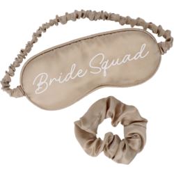 Maska do spania i gumka do włosów - Bride Squad