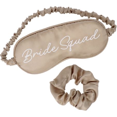 Maska do spania i gumka do włosów - Bride Squad
